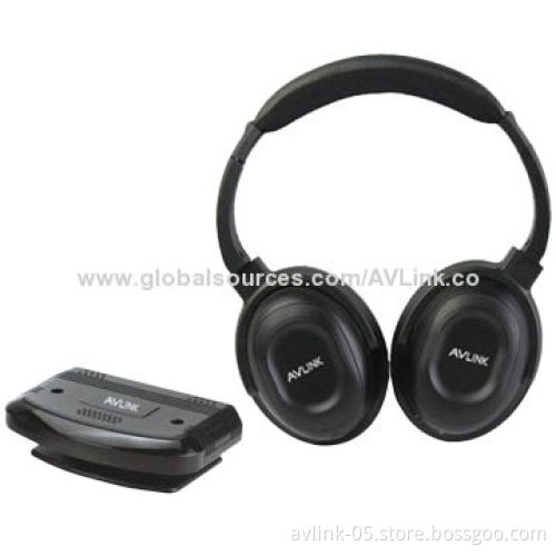 Comfortable Wearing RF/UHF 2.4GHz Wireless Headphones with 100 Meters Operating Distance, Speaker